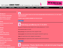 Tablet Screenshot of genderstudies.pl